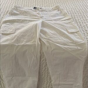 Hollister white Drawstring Trousers
